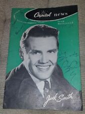 CAPITOL NEWS September 1948 booklet Jack Smith AUTOGRAPHED  picture
