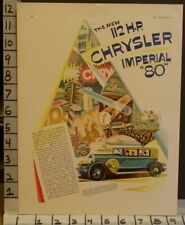 1928 CHRYSLER IMPERIAL 80 CAR AUTO SPORT CITY STAGE DANE HORSE DECO 23123142 picture