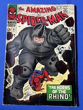 The Amazing SPIDER-MAN # 41  (1966)  MID GRADE    FIRST APPEARANCE OF THE RHINO picture
