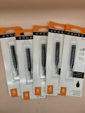 Lot Of (5) Cross Black Rollerball Refills Item # 8516-1 NEW Never Opened picture