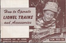 How to Operate Lionel Electric Trains & Accessories 1955-1956 picture