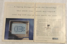 Vintage 1990 Epson Computers Original Print Ad - Will Stay Pretty Much The Same picture