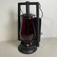 Antique Dietz Kerosene Buckeye Dash Lantern with Red Fitz All Globe picture