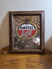 Imported Amstel Light Beer Mirror Sign - Amstel Breweries Holland. 18X15