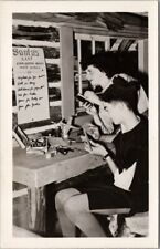 c1950s SANTA'S WORKSHOP New York RPPC Real Photo Postcard 