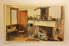Postcard Interior Of Daniel Webster's Birthplace Franklin NH O7 picture