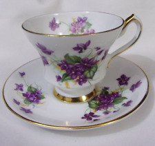Vintage Society Fine Bone China England Floral Tea Cup Saucer  #X4211/B/89 picture