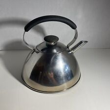 Copco Vintage whistling tea kettle brushed stainless steel, ball spout 2 1/2 qt. picture