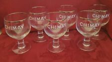 Chimay Peres Trappistes Chalice Glasses 33cl./11.2 oz. Set of 6 In Original Box picture
