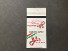 Vintage  MATCHBOOK COVER:Julio’s  ITZZA PIZZA Los Angeles CA. picture