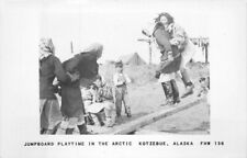 Alaska Kotzebue Jump Board Artic RPPC Photo 1950s Postcard 22-5697 picture