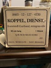 VINTAGE BELT,Germany Army Koppel Dienst NSN: 8465-12-127-4330 90cm Olive picture