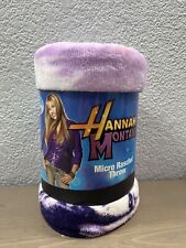 Vintage NOS Disney HANNAH MONTANA Micro Throw Blanket, Miley Cyrus 50