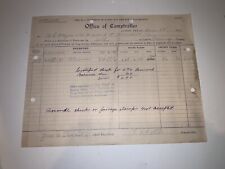 Historical Texas Comptroller Taxes Due-Austin, Texas Oil Land 1915 picture