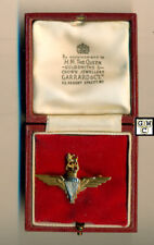 Great Britain 1956 date Hallmarked 9k gold Parachute Regiment Sweetheart Pin-OAK picture