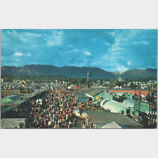 Alaska's First State Fair After Statehood Aerial View c1956 Postcard - Unposted picture