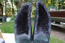 Tall 21.5 inch Very Beautiful Super Excellent Quality Amethyst Geode Pair picture
