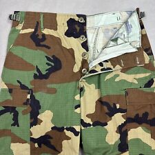 Vintage US Military BDU Pants Men Medium Green Woodland Ripstop Hot Weather Camo picture