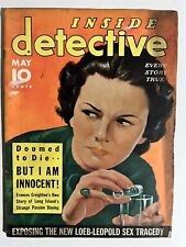 INSIDE DETECTIVE MAGAZINE MAY 1936 REAL CRIME MYSTERY MAGAZINE picture