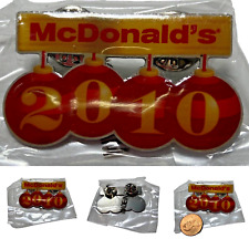 McDonalds 2010 McDONALD'S Enamel Lapel Pin 2010 NEW IN SEALED PACKAGE picture