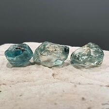 12,15 Ct, Authentic Natural Blue Zircon rought Facet Grade Cambodia Crystal lot picture