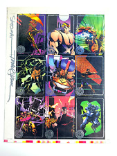 RARE 1993 Tribe Comics Uncut Foil Promo Card Sheet Set SIGNED image comics #1 picture