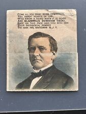Antique Trade Card (1876 Election) Smoke Blackwell's Genuine Durham Tobacco picture