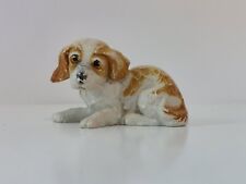 Vintage Plastic Puppy Dog Figure St. Bernard Cocker Spaniel picture