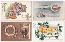 AMERICAN POSTCARDS OF GREETINGS (ARTWORK); LOT OF 4 picture