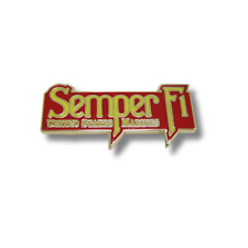 USMC US Marine Corps Semper Fi Lapel Hat Pin Badge Official Licensed 1.5-inch picture