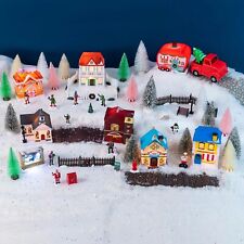 Cobblestone Corners Christmas Village Collection FULL SET VALUE LIMITED 62 PIECE picture