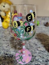 Lolita hand painted wine glass (BFF) Mint condition picture