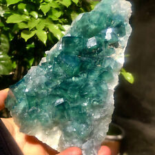 2.38LB  Natural Green FLUORITE Quartz Crystal Cluster Mineral Specimen picture