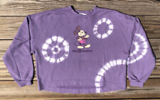 Disney WDW Mickey Mouse Genuine Mousewear Purple Tie-Dye Sweatshirt Medium NWT picture