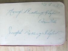 1899 MEDICAL RECIPE NOTEBOOK HENRY & JOSEPH  REDLINGSHAFER PEKIN ILL picture