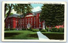 Postcard Edwin S Bundy Dormitory, Earlham College, Richmond IN F106 picture