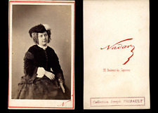 Nadar, Paris, Mademoiselle Lesage, Vintage Albumen Print CDV Actress picture