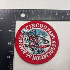 Vintage c 1980s Circus Patch CIRCUS FANS ASSOCIATION OF AMERICA white horse O39C picture