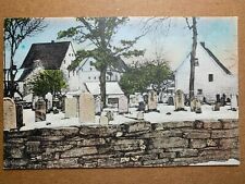 Hand Colored Postcard Ephrata PA - God's Acre Church Cemetery picture