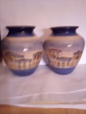 2 Hand Painted Vases.Signed . Excellent Condition. #122 picture