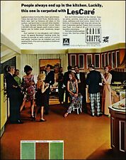 1969 Kitchen social LesCare flooring  Pepperell vintage photo print Ad adL52 picture