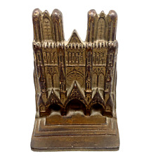 Antique Cast Iron Cathedral Bookend Reims Notre Dame picture