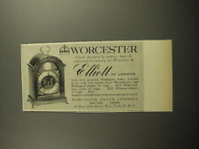 1959 Worcester Silver Company Elliott of London Style 1016 Clock Advertisement picture