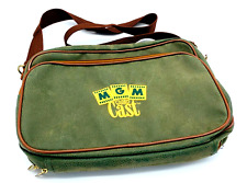 MGM Grand Cast Casino Satchel Green Sueded Carry On - Weekender Travel Bag Tote picture