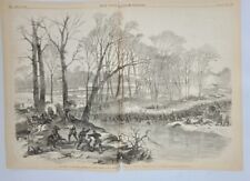 The Battle of Stone River Tennessee  General Negley's Charge vintage print 1863 picture
