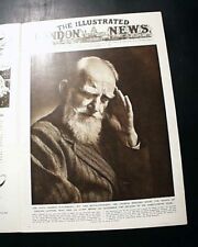 GEORGE BERNARD SHAW Irish Playwright - Novelist - Writer DEATH 1950 Newspaper picture