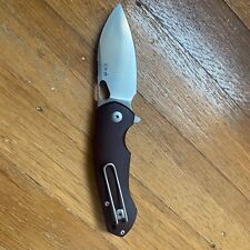 Giant Mouse Ace Biblio Red Canvas Micarta M390 picture