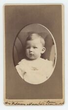 Antique ID'd CDV 1876 Adorable Baby Named Wm. Wetmore Mumford New Orleans, LA picture