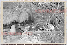 50s PHILIPPINES LUZON IFUGAO BANAUE HOUSE HUT MOUNTAIN HILL Vintage Photo 24350 picture