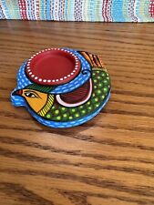 Mexican Folk art Candle Holder picture